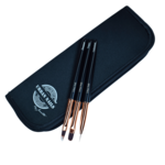 Rosegold penselen set in etui 3 stuks
