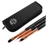 Rosegold penselen set in etui 3 stuks