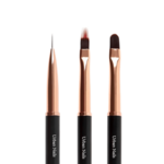 Rosegold penselen set in etui 3 stuks