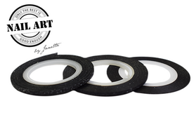 Striping Tape Black Glitter 2mm