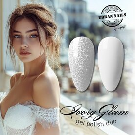 Ivory Glam Gel Polish Duo