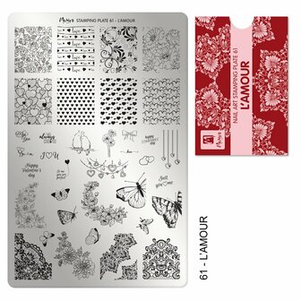 Moyra Stamping Plate 61 - L&#039;amour
