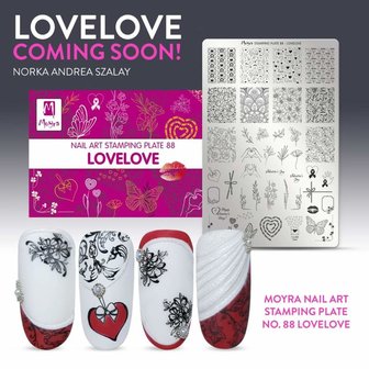 Moyra Stamping Plate 88 - Love love