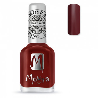 Moyra stamping nail polish SP03 Burgundy Red