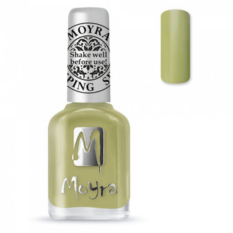 Moyra stamping nail polish SP15 Light Green