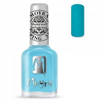 Moyra stamping nail polish SP22 Turquoise