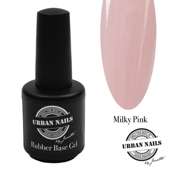 Rubber base gel Milky Pink 15ml