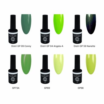 Vibrant Green Glitter Collection