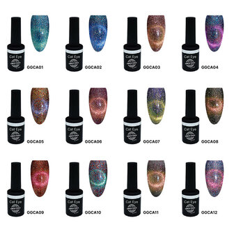 Galaxy Glaze Cat Eye 12 stuks