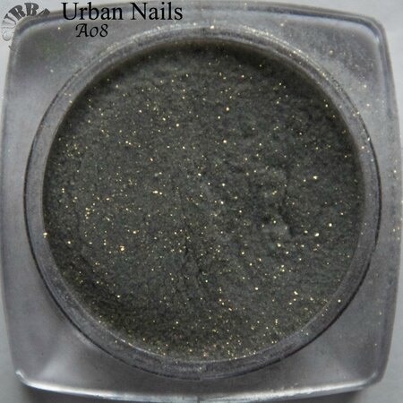 Urban Nails Color Acryl A08 zwart glitter