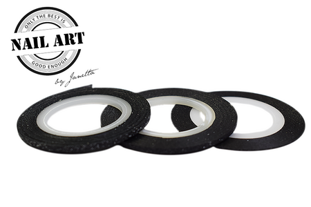 Striping Tape Black Glitter 3mm