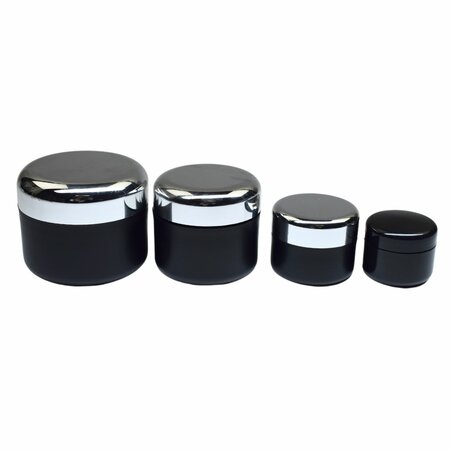 Empty Black UV Gel Jar 5g