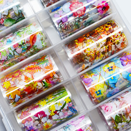 Urban Nails Nail art Foil Box - Flowers 02
