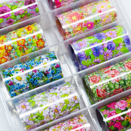 Urban Nails Nail art Foil Box - Flowers 04