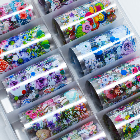 Urban Nails Nail art Foil Box - Flowers 05