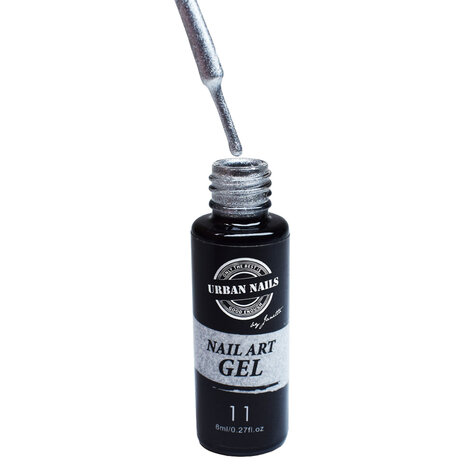 Nail Art Liner Gel 11 Metallic silver