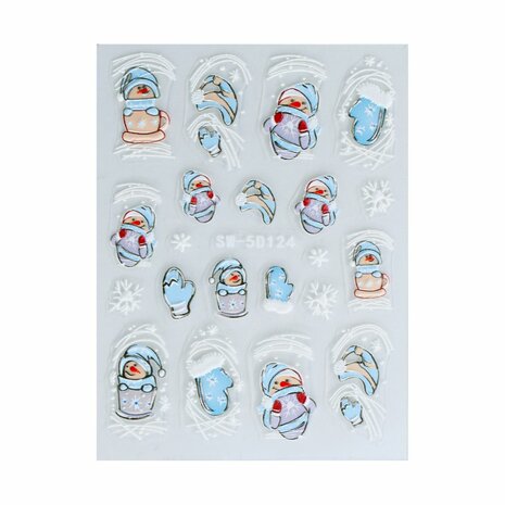 Nail Art Sticker Winter - 04