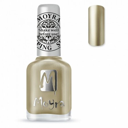 Moyra stamping nail polish SP24 Chrome Gold