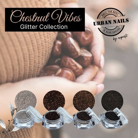 Urban Nails Chestnut Vibes Glitter Dust Collection