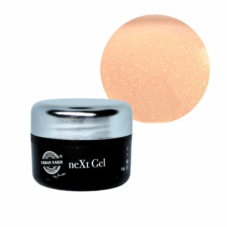 Urban Nails NeXt Gel Sparkle Peach Pot 15g