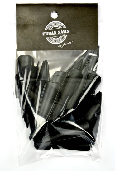 SHOWTIPS STILETTO zwart 72 stuks