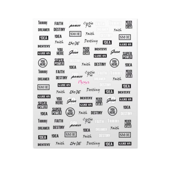 Moyra Matrica Nail art Sticker 09