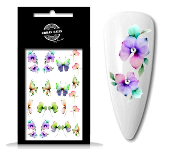 Urban Nails Waterdecals Flower Garden 08