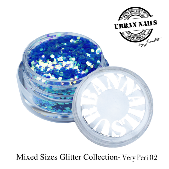 Mixed Sizes Glitter Collection Very Peri