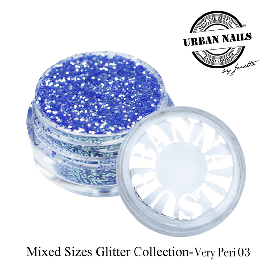 Mixed Sizes Glitter Collection Very Peri