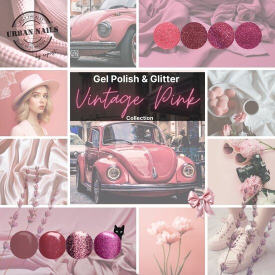 Urban Nails Vintage Pink Glitter Dust Collection