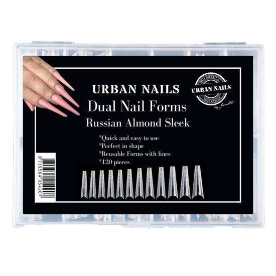 Urban Nails Dual Nail Forms Russian Almond Sleek 120st