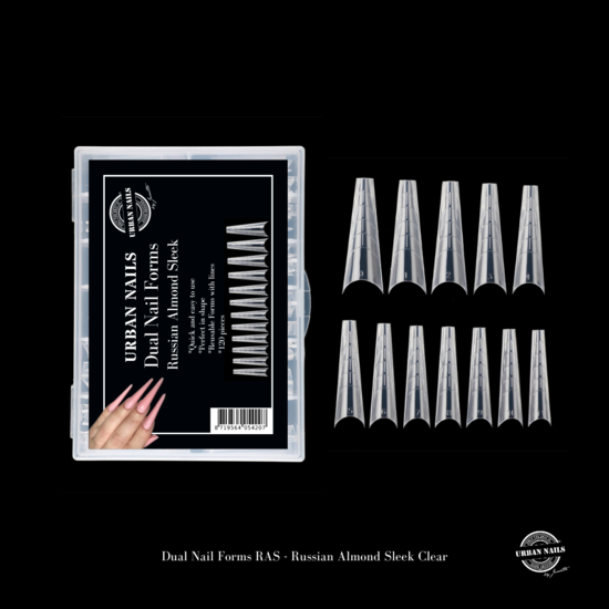 Urban Nails Dual Nail Forms Russian Almond Sleek 120st