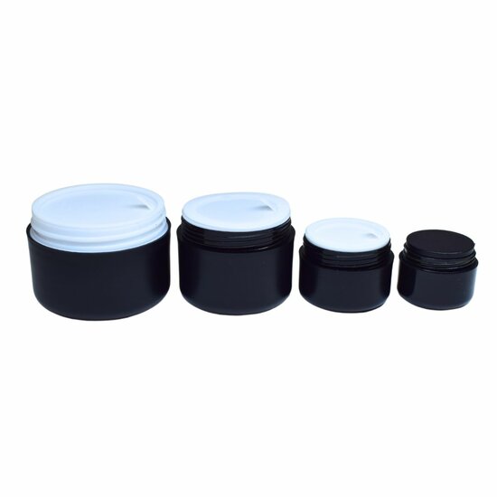 Empty Black UV Gel Jar 15g