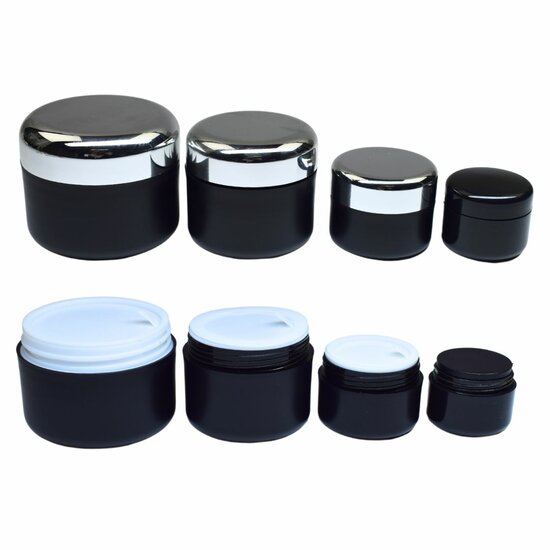 Empty Black UV Gel Jar 5g