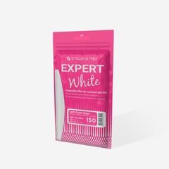 White disposable files for crescent nail file (soft base) Staleks Pro Expert 40 150 (30 pcs)