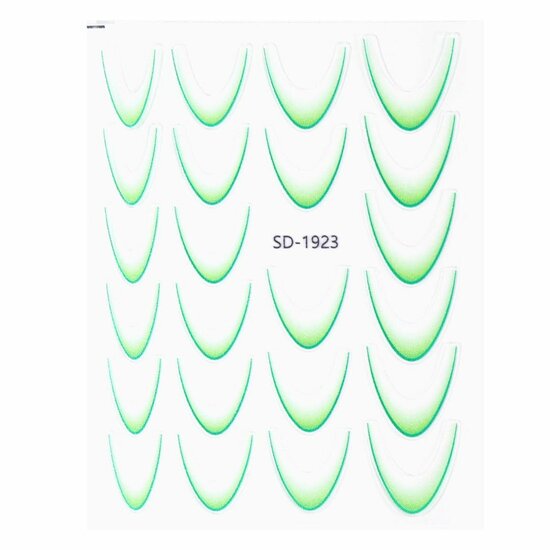 Urban Nails Ombre French Sticker 01 Groen
