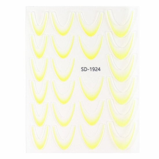 Urban Nails Ombre French Sticker 02 Geel