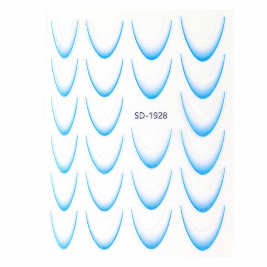 Urban Nails Ombre French Sticker 06 Blauw