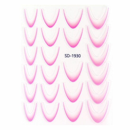 Urban Nails Ombre French Sticker 08 Lichtroze