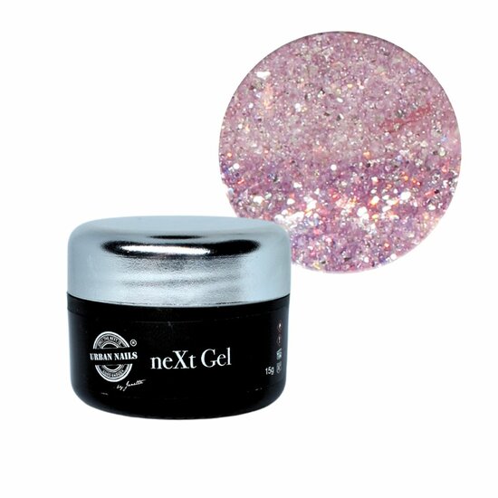 Urban Nails NeXt Gel Sparkle Opal Pink Pot 15g