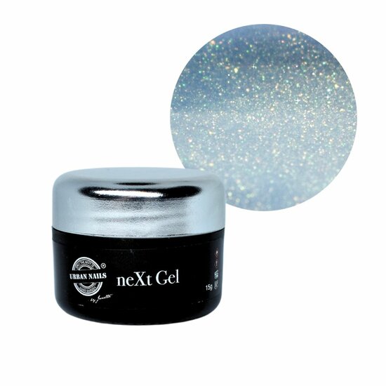 Urban Nails NeXt Gel Sparkle Grey Pot 15g