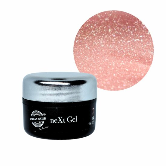 Urban Nails NeXt Gel Sparkle Rose Pot 15g