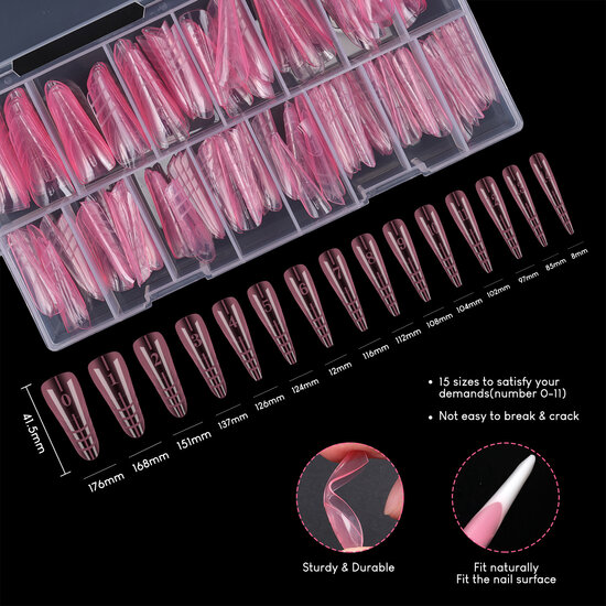 Urban Nails Dual Forms Pink 150st
