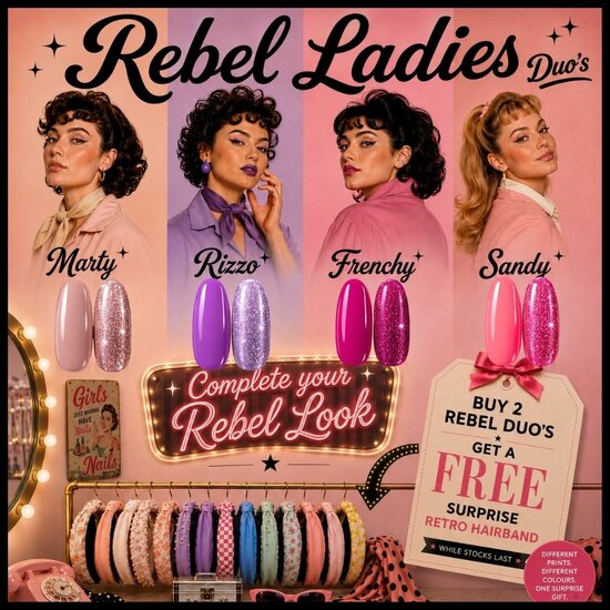 Gel Polish Duo - Rebel Ladies - Sandy