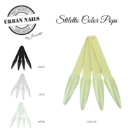 Urban Nails Color Pops Stiletto Natural 40st