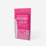 White disposable files for crescent nail file (soft base) Staleks Pro Expert 40 150 (30 pcs)