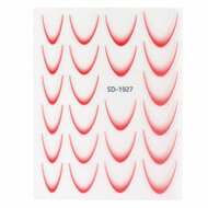 Urban Nails Ombre French Sticker 05 Rood