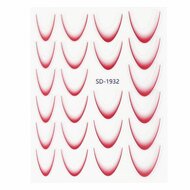 Urban Nails Ombre French Sticker 10 Rood