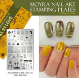 Moyra Stamping Plate 83 - Fall in love