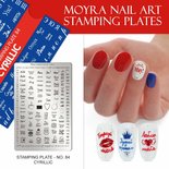 Moyra Stamping Plate 84 - Cyrillic